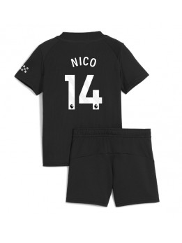 Detské Futbalové oblečenie Manchester City Nico Gonzalez #14 2025-26 Krátky Rukáv - Preč (+ trenírky)